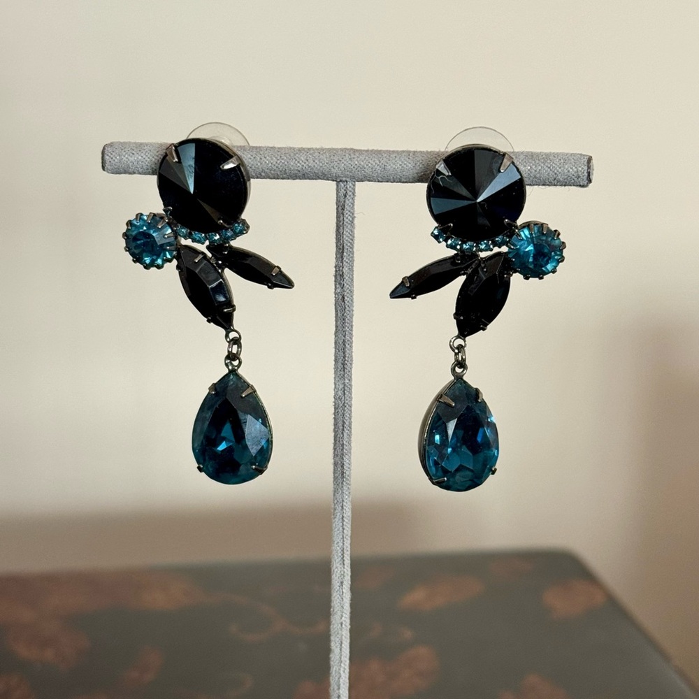 Joomi Lim Elegant Blue Drop Earrings